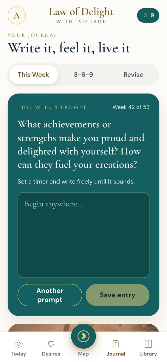 The Law of Delight Journal