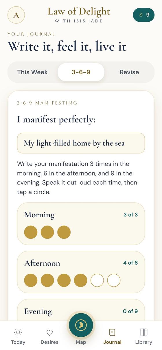 3-6-9 manifesting