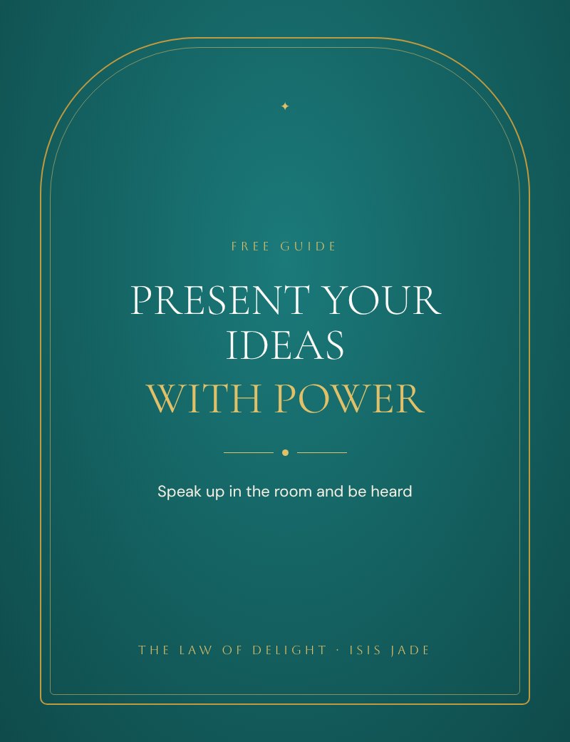 Present Your Ideas with Power