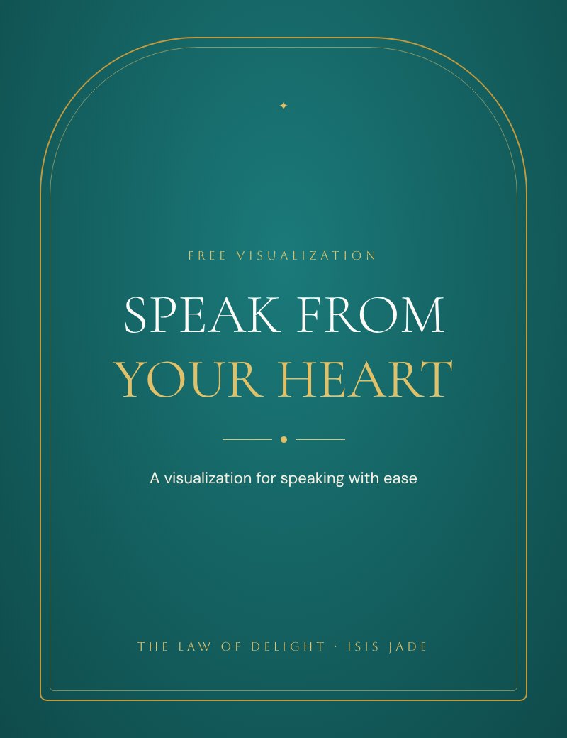 Speak From Your Heart